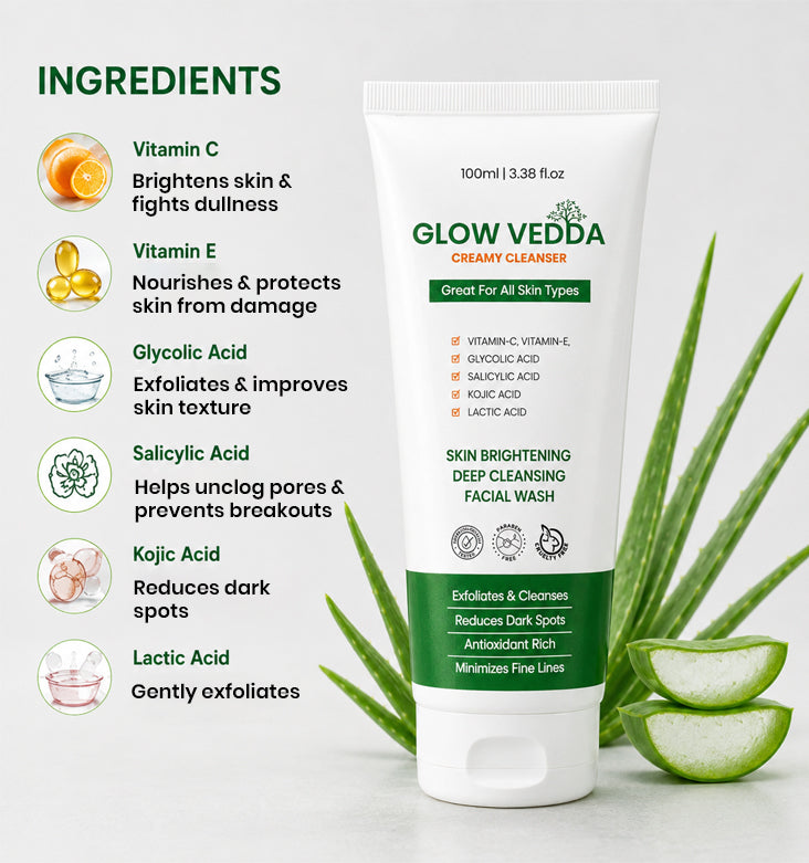 Glowvedda Advanced Brightening Cleanser Face Wash