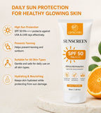Glowvedda Sunveil Spf 50 pa++++ - Ultra Light Daily Sunscreen + Moisturizer